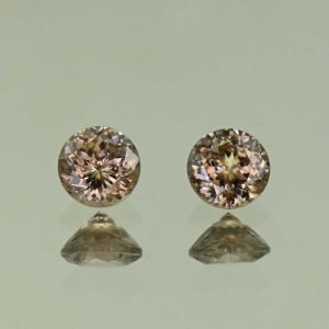 MochaZircon round pair 5.0mm 1.56cts N zn3888