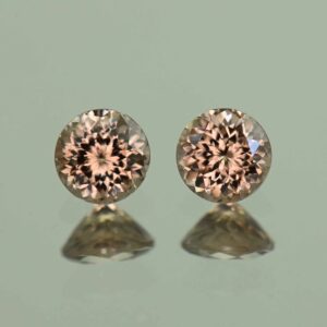 MochaZircon round pair 5.0mm 1.58cts N zn7140