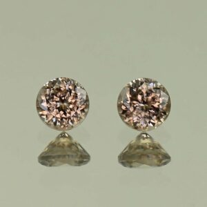 MochaZircon round pair 5.0mm 1.68cts N zn3883