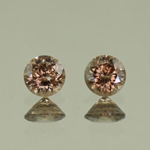 MochaZircon round pair 5.5mm 1.89cts N zn3855