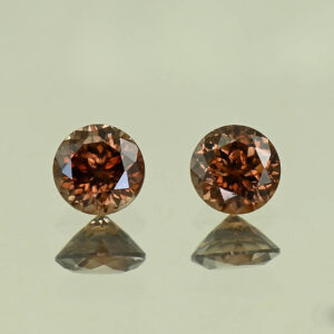 MochaZircon round pair 5.5mm 1.97cts N zn3853