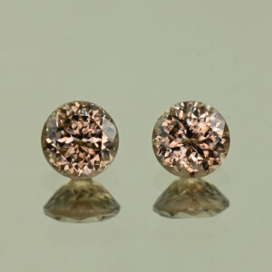 MochaZircon round pair 6.0mm 2.71cts N zn1785 SOLD