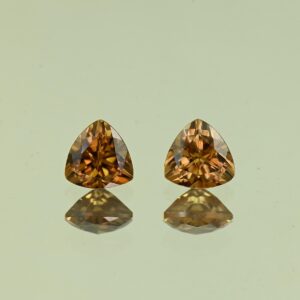 MochaZircon trill pair 6.0mm 2.41cts N zn4180