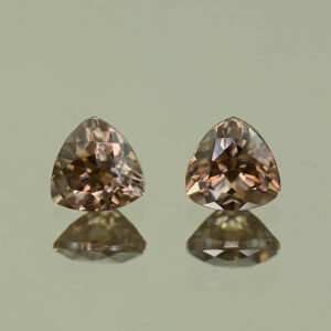 MochaZircon trill pair 6.0mm 2.50cts N zn3928