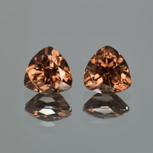 MochaZircon trillion pair 10.0mm 10.38cts N zn747