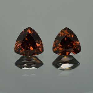 MochaZircon trillion pair 10.6 10.3mm 11.33cts N zn1022