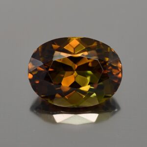 OliveTourmaline oval 13.9x10.3mm 6.93cts tm108