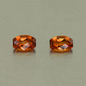 OrangeGrossular ch bar pair 6.0x4.0mm 1.12cts N og218