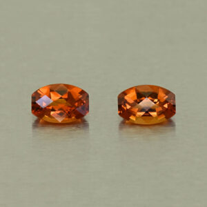 OrangeGrossular ch bar pair 6.0x4.0mm 1.16cts N og219