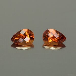 OrangeGrossular ch pear pair 7.0x5.0mm 1.63cts og153