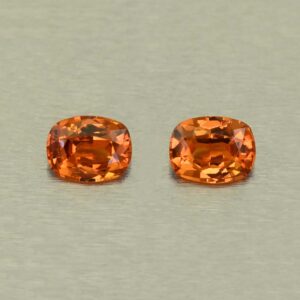 OrangeGrossular cush pair 6.2x4.8mm 1.22cts N og224