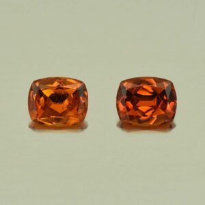 OrangeGrossular cush pair 6.5x5.3mm 1.73cts N og207