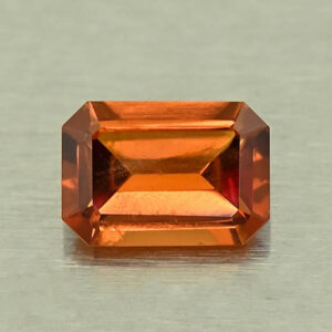 OrangeGrossular eme cut 5.8x4.1mm 0.54cts N og258