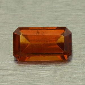 OrangeGrossular eme cut 6.8x3.9mm 0.62cts N og259