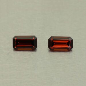 OrangeGrossular eme cut pair 8.1x4.7mm 2.23cts N og227 scaled 1