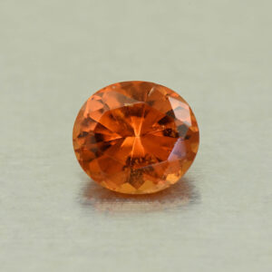OrangeGrossular oval 6.4x5.8mm 0.96cts N og377
