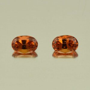 OrangeGrossular oval pair 6.3x4.4mm 1.44cts N og213