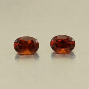 OrangeGrossular oval pair 7.1x5.2mm 2.03cts N og427
