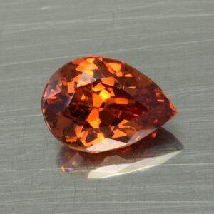 OrangeGrossular pear 9.1x6.4mm 1.81cts og130