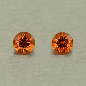 OrangeGrossular round pair 3.0mm 0.24cts N og231