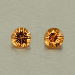 OrangeGrossular round pair 3.0mm 0.26cts N og232