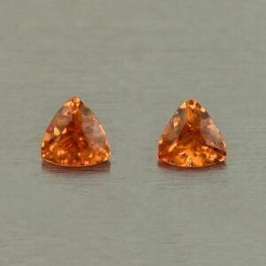 OrangeGrossular trill pair 3.3mm 0.25cts N og245