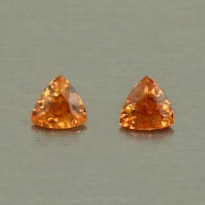 OrangeGrossular trill pair 3.4mm 0.24cts N og244