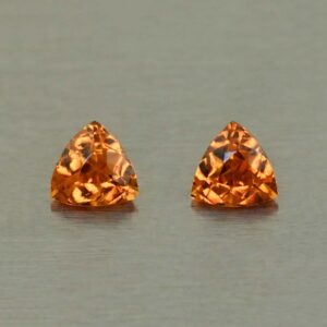 OrangeGrossular trill pair 3.6mm 0.36cts N og249
