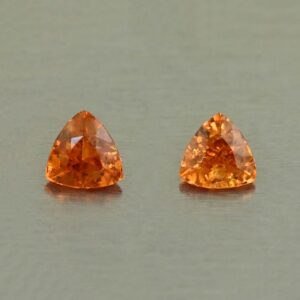 OrangeGrossular trill pair 3.8mm 0.39cts N og250