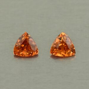 OrangeGrossular trill pair 4.2mm 0.50cts N og252