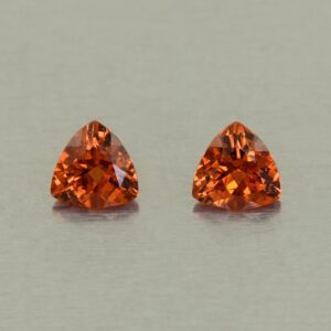 OrangeGrossular trill pair 5.0mm 0.96cts N og253