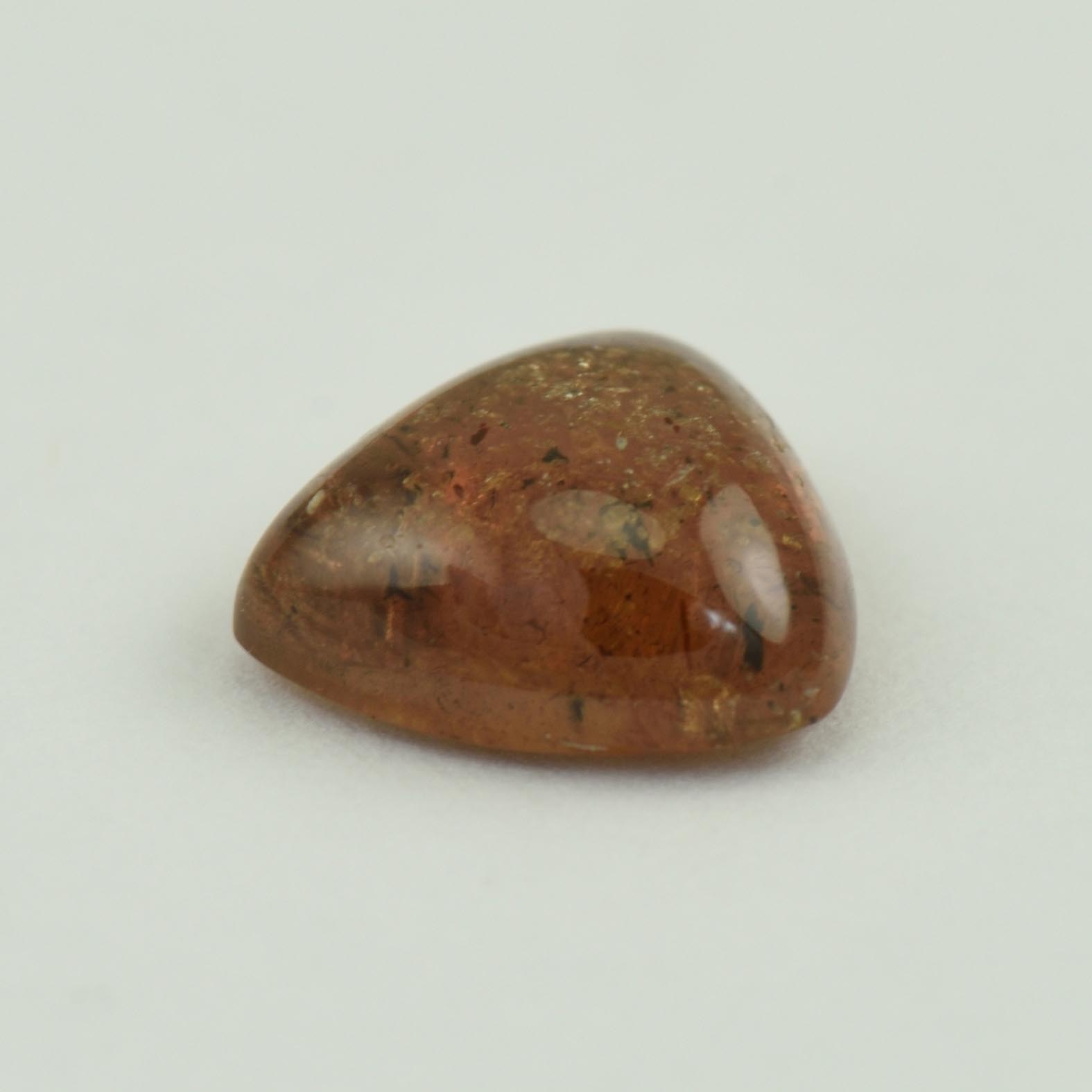OrangeSapphire trill cab 9.1mm 3.28cts N sa205 b