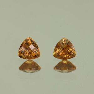 OrangeZircon ch trill pair 5.0mm 1.30cts N zn4151