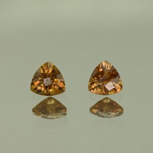OrangeZircon ch trill pair 5.0mm 1.32cts N zn4148