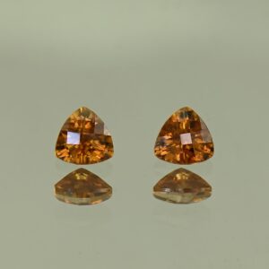 OrangeZircon ch trill pair 5.0mm 1.33cts N zn4157