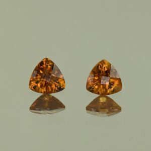 OrangeZircon ch trill pair 5.0mm 1.34cts N zn4150