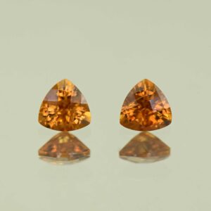 OrangeZircon ch trill pair 5.0mm 1.34cts N zn7720