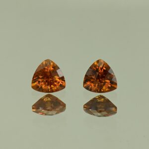 OrangeZircon ch trill pair 5.0mm 1.35cts N zn4149