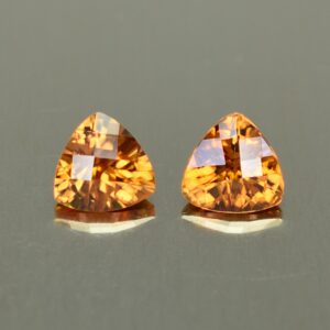 OrangeZircon ch trill pair 5.0mm 1.36cts N zn2796