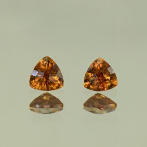 OrangeZircon ch trill pair 5.0mm 1.40cts N zn4155