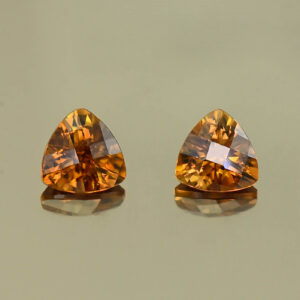 OrangeZircon ch trill pair 5.5mm 1.79cts N zn7810