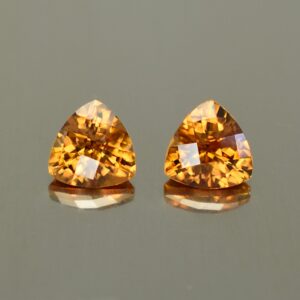 OrangeZircon ch trill pair 6.0mm 2.37cts N zn1609
