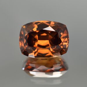 OrangeZircon cushion 14.6x11.1mm 15.41cts zn220