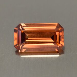 OrangeZircon eme cut 9.5x5.4mm 2.28cts N zn2089
