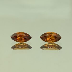 OrangeZircon marq pair 11.0x5.5mm 4.12cts N zn4257