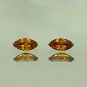 OrangeZircon marq pair 7.9x4.0mm 1.64cts N zn4250
