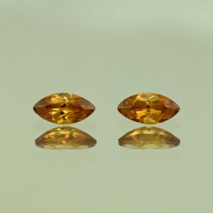 OrangeZircon marq pair 7.9x4.0mm 1.74cts N zn4251