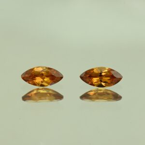 OrangeZircon marq pair 8.4x4.0mm 1.72cts N zn4252