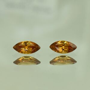 OrangeZircon marq pair 8.4x4.0mm 1.73cts N zn4253