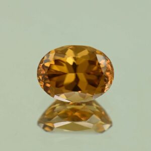 OrangeZircon oval 10.5x7.8mm 4.87cts N zn7149